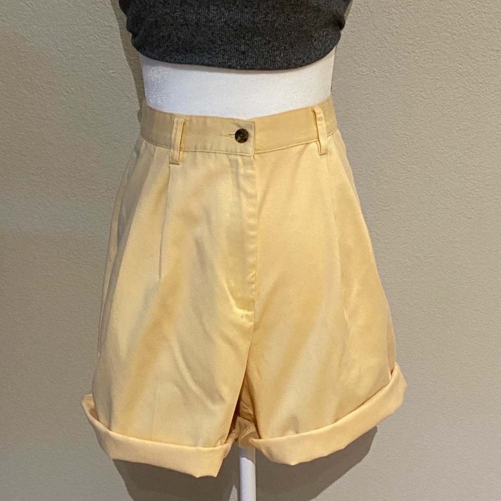 Vintage yellow summer shorts